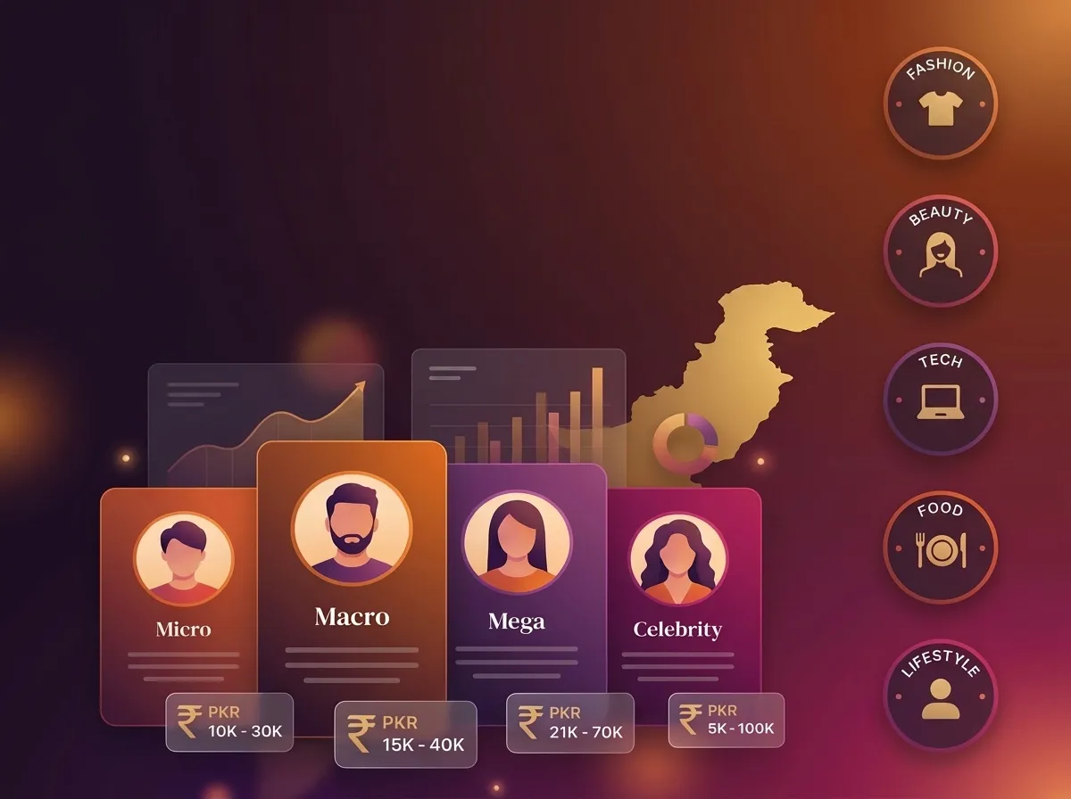 Influencer Rates in Pakistan (2026): The Complete Rate Card by Tier & Niche